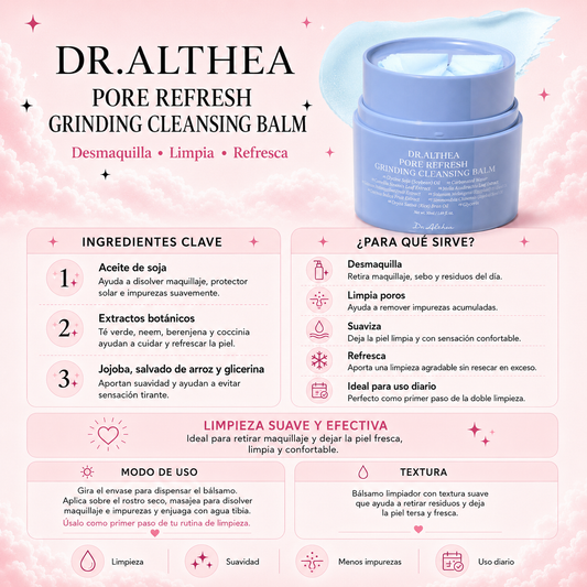 Dr. Althea Pore Refresh Grinding Cleansing Balm – 50 ml