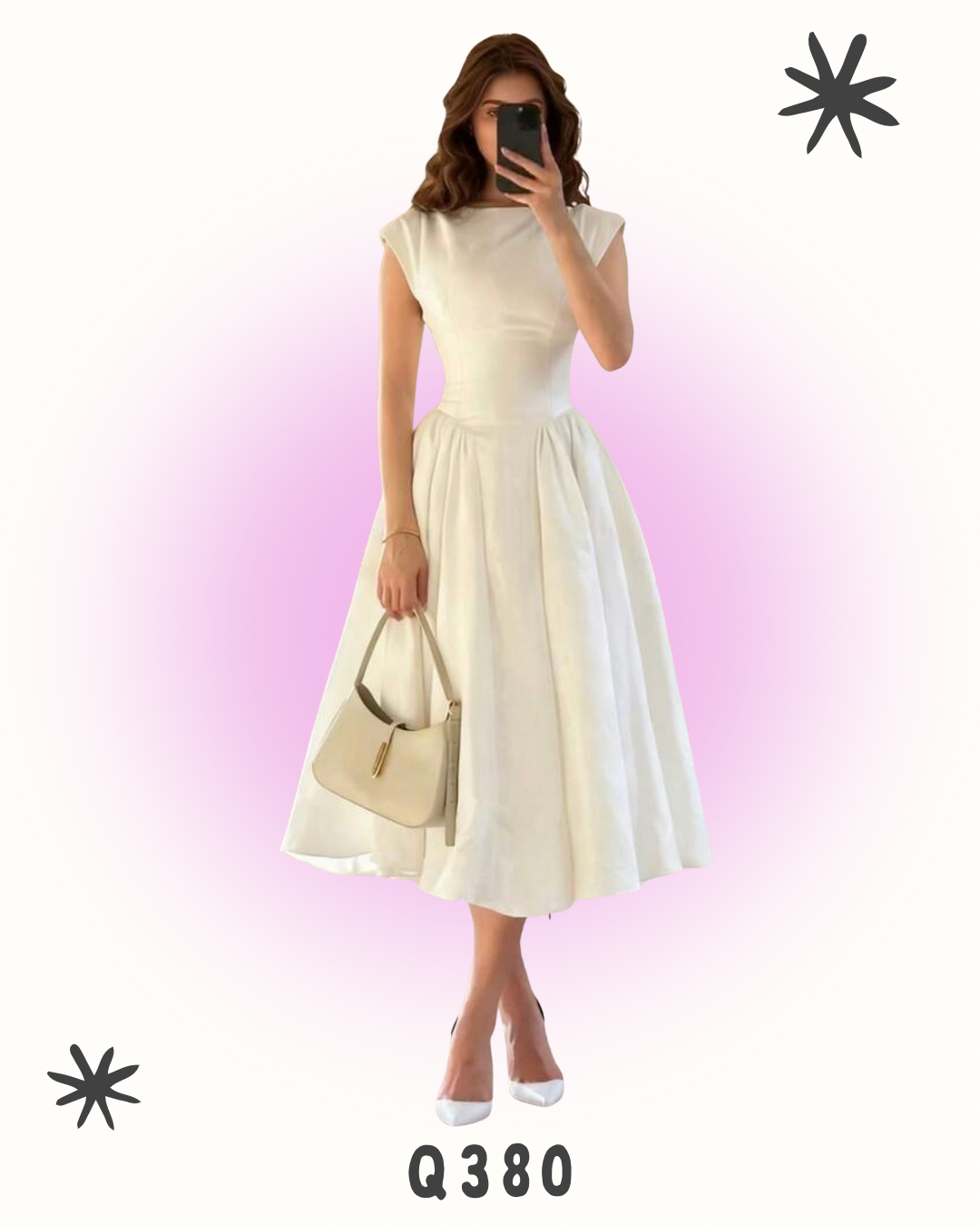 Vestido Elegance Midi Blanco